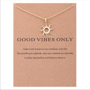 🌸3/$20 GOOD VIBES ONLY Dainty Necklace  {gift}